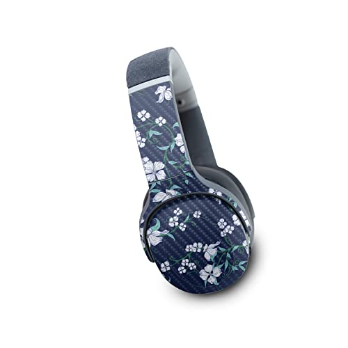 Image of MightySkins Carbon Fiber Skin Compatible with Skullcandy Crusher Evo Wireless - White Freesia | Protective, Durable Textured Carbon Fiber Finish | Easy to Apply | Made in The USA