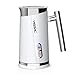Yissvic Montalatte Elettrico 3 in 1 Schiumalatte 500W 300ml Montalatte, Doppio Rivestimento, Spegnimento Automatico, per Caffè, Latte, Cappuccino