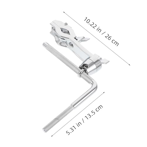 Herraje de montaje para rack de batería con soporte para campana y barra extendida curva miniatura 2