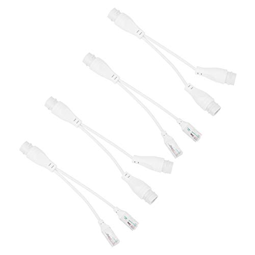 PoE Injector Cable Separator Adapter, transmisión rápida, larga vida útil, instalación fácil para cámaras PoE, IP/AP, 2 sets miniatura 1