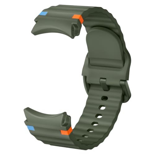Image of Suitisbest Compatible for Samsung Galaxy Watch 7 /6 /5 /4 /FE Strap, 40mm 44mm 45mm /Watch 6 4 Classic 4 42mm 46mm 43mm 47m,Silicone Sport Straps No Gap Men Women