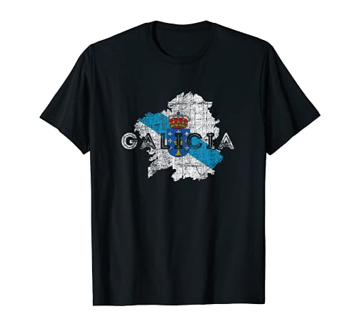 Mapa y Bandera de Galicia - Recuerdo de Galicia Camiseta Cover