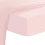 Cuántos hilos son las sábanas buenas: Descubre el secreto de la calidad Pizuna Rosa Claro Sabana Bajera 180x210 Algodon, Tejido De Satén De 400 Hilos 100% Fibra Larga sabanas 180x210 Algodón, Bolsillo Profundo Totalmente Elastic Cabe hasta 40 cm De Colchon