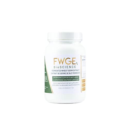 Spermidine Anti-aging and Cell Renewal Premium Fermented Wheat Germ Extract, Autophagy Inducer, Holistic, Non-GMO, Gluten-free, Sugar-free, Vegan, Antioxidant, Natural, Granulate, 1 Bottle 150 Grams