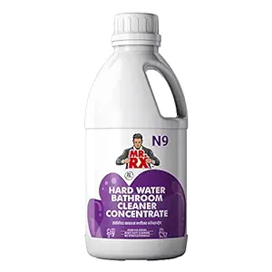 Mr.RX N9 Hard Water Bathroom Cleaner Concentrate, 1 Litre | Stain Remover Cleaning Liquid Prevents Scale Deposition on Walls, Fittings, Bathtub, Tiles, Taps etc.