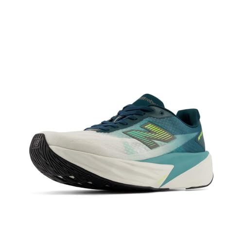 New Balance Men's FuelCell Rebel V5 Running Shoe, Medusa Green/Faded Teal, 11