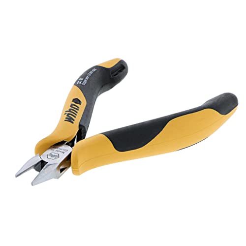 Wiha 32702 Small Tapered Head With Hollow Ground Back Precision Cutters, Semi Flush #TOP2