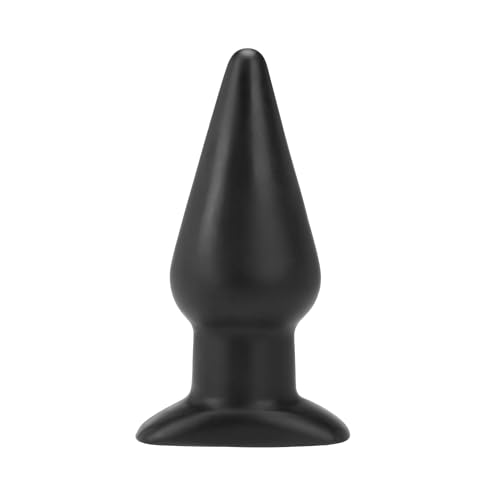 Me You Us - The Classic Butt Plug - Firm & Sleek Tapered Tip for Easy Insertion with Wide Flared Base for Comfort & Safety During Play (Large 13.5cm Insertable 18.1CM Cir. - Black)