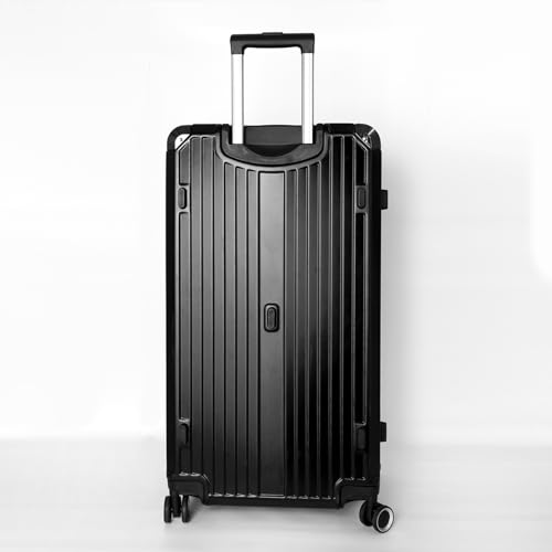28 Inch Hardside Suitcase, Abs+Pc Harshell Spinner Luggage with Tsa Lock, Spinner Wheels for Travel Business, Black3
