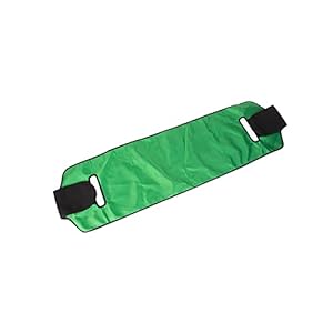 GBFYLD Waterdichte Transfer Bewegende Riem Rolstoel Bed Nursing Lift Riem met Handvat Hulpverschuiving Versterking Riem Voor Patiënt, Ouderen, Bedlegerig (Green13.4 * 63 inch)