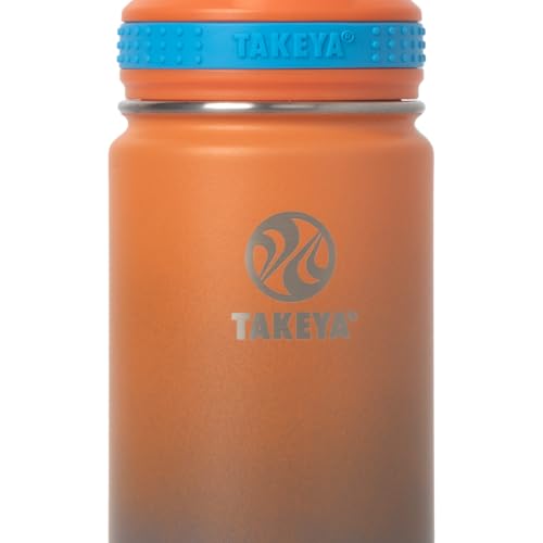 Image of Takeya 18 oz Actives Stainless Steel Water Bottle with Straw Lid - Leakproof, Double-Wall Insulated, Keeps Drinks Cold 24 hrs /Hot 12 hrs, BPA-Free, Powder-Coated, Gym & Travel, Ombre Awestruck