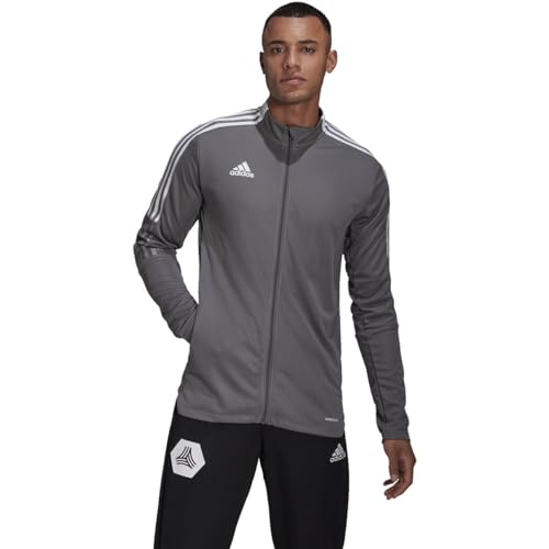 Image of Adidas Cotton Men Solid Tiro 21 Standard Length Track Jacket