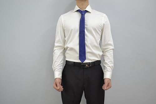 Image of Mens Lamb Leather Necktie - Skinny Solid Casual Business Wear Narrow Leather Slim Tie- Neckties for Party Wedding Gift