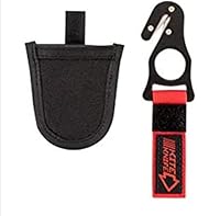 haihong Geschirre Drachenhaken Sicherheitsmesser Paragliding Fallschirmspringen mit Tasche 2020 Rot/Schwarz SK16