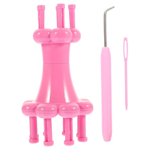 Gogogmee DIY Yarn Spool Holder Knitting Spool Loom Plastic Weaving Tool Fun and Easy for Knitting Sweaters Scarves