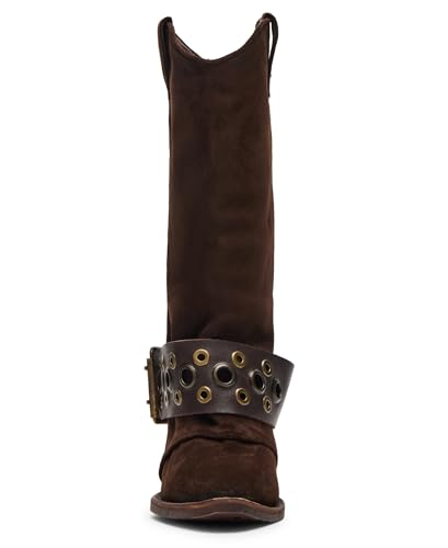 Steve Madden Women's Ashwood Fashion Boot, Brown Suede, 8