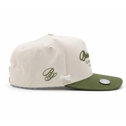 Gorra de golf de algodón con visera magnética y soporte para tee miniatura 7