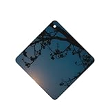 Phayah Lot de 4 désodorisants carrés pour voiture Motif pleine lune dans le ciel Parfum lavande