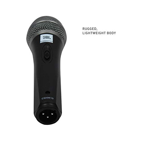 Image of JBL Commercial CSHM10 Handheld Dynamic Unidirectional Microphone with On /Off Switch - XLR Output (Cable Not Included) Black