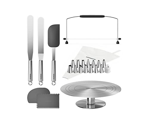 Kenwood KWSD100 Decorating Set di Pasticceria, Vassoio per Torte in...