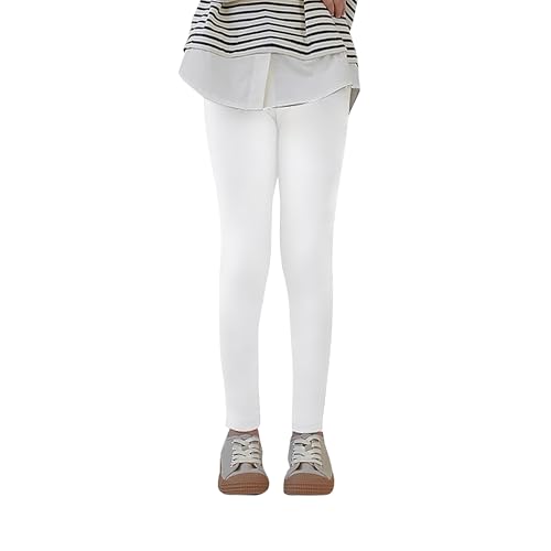Uizuooy Kinder Baumwoll-Sport-Leggings Komfortable Tanzhose elastisch Fitness-Hose Basic 1er-Pack 2708