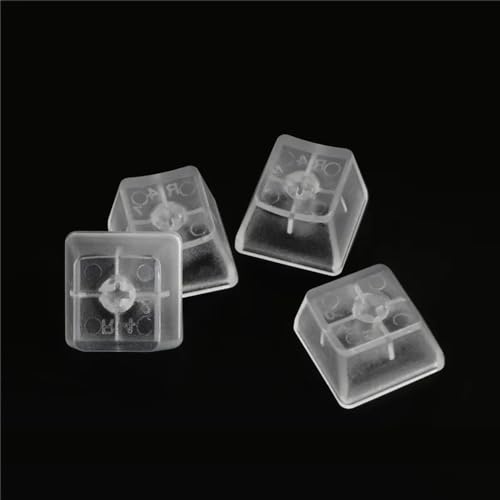 Image of OEM Profile Blank Keycaps ABS Frosted Transparent Translucent 1U R4 Keycap for MX switches Mechanical Keyboard(Transparent, 20pcs)