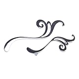 bonzer barware Material: Zinklegierung. Flybloom Schubladenschrank-Türgriff symmetrisch auf beiden Seiten Dekorknopf Windschrank Halle Lobby Griff Hardware sichtbar Bonzer-Knöpfe, silberfarben (S)