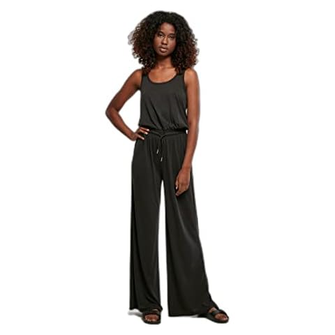 Urban Classics Damen Ladies Long Sleevless Modal Jumpsuit T-Shirt Cover
