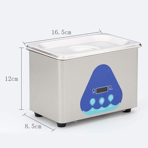 Limpador Ultrassônico Profissional 0,8l, Máquina Limpeza Por Ultrassom, Com Temporizador, Aço Inoxid