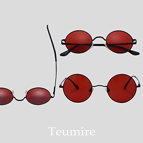 Image of Retro Small Round Polarized Sunglasses for Men Women Circle Hippie Style Sun Glasses