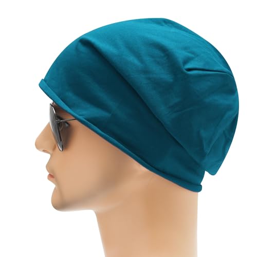 Image of ZLYC Cotton Thin Slouchy Beanie Hat for Men Women Fashion Soft Stretch Knit Skull Cap