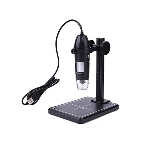 Microscope 8 LED 1000X 1600X Zoom Digital Microscope Lift Stand(with Scale Mark)
