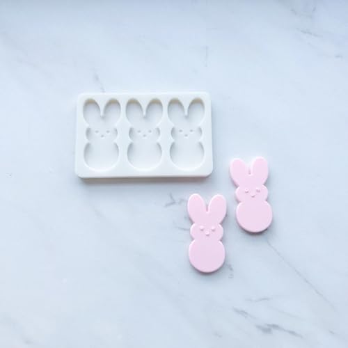 THIN PEEP BUNNY BAKING MOLD FOR CUPCAKES, CAKEPOPS, CHOCOLATE STRAWBERRIES, PRETZELS & RICE KRISPIES