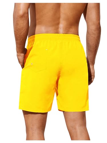 Floerns Men's Swim Shorts Quick Dry Tie Front Bathing Suit Board Shorts2