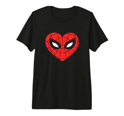 T-shirt Spider-Man Marvel cœur rétro idéal pour vos sorties cinéma et soirées geek