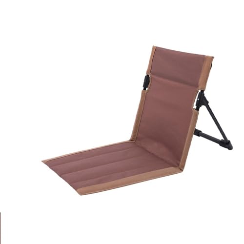 Dossier plage portable et chaise de loisirs pliante marron