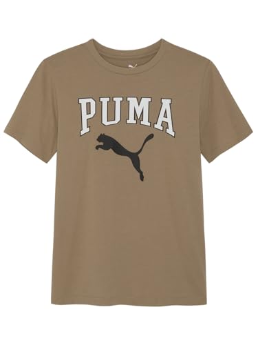 Image of Puma Boys' Short Sleeve Cotton Graphic T-Shirt, Crewneck