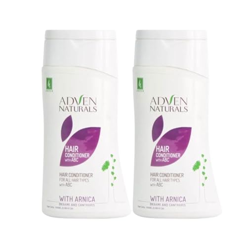 ADVEN Hair Conditioner with ABC (Arnica, Brahmi & Cantharis) | Deep Nourishment & Frizz Control | Anti-Dandruff, Hydrating & Strengthening Formula for Soft, Smooth, Tangle-Free Hair | 2x100ml