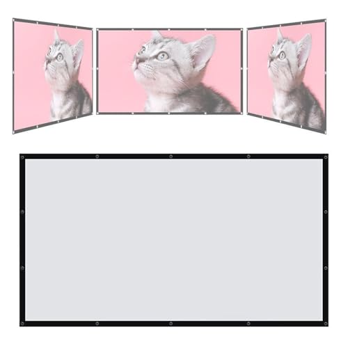 Pantalla portátil plegable para proyector 150 pulg 16:9 miniatura 1