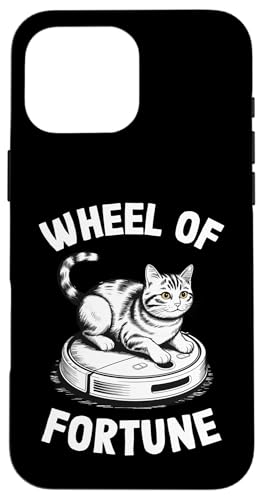 Wheel Of Fortune Robot Aspirapolvere Divertente Gatto Custodia per iPhone 16 Pro Max