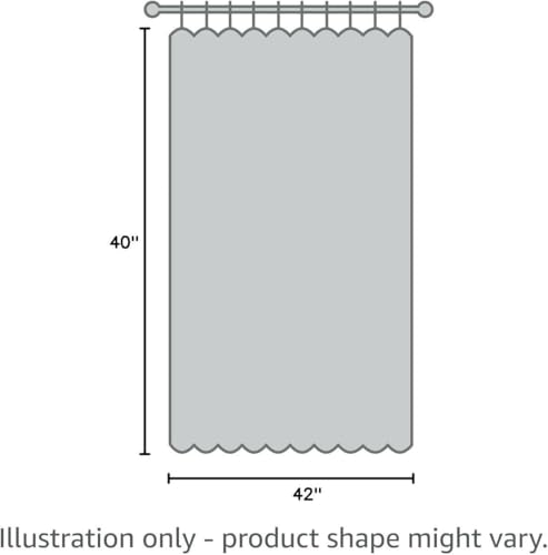 Image of YoungsTex Short 100% Blackout Curtains 40 Inch Length for Windows, Small Thermal Insulated Drapes with Grommet Room Darkening Privacy with Liner for Bedroom, Dark Grey, 2 Panels, 42 X 40 Inch