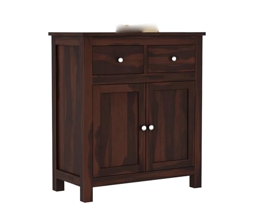 Image of Wooden Chests of Drawers Bedroom || Kitchen CabinetStorage || Sideboard Cabinets,Crockery Cabinet, Home Kitchen Furniture,Multipurpose Cabinet (Walnut Finish)