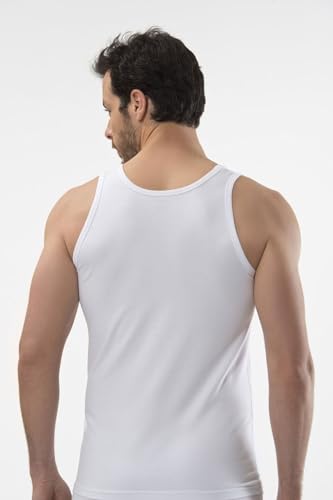 Tank Tops Men Mens Undershirts 100% All Cotton Soft Classic Fit White Black4
