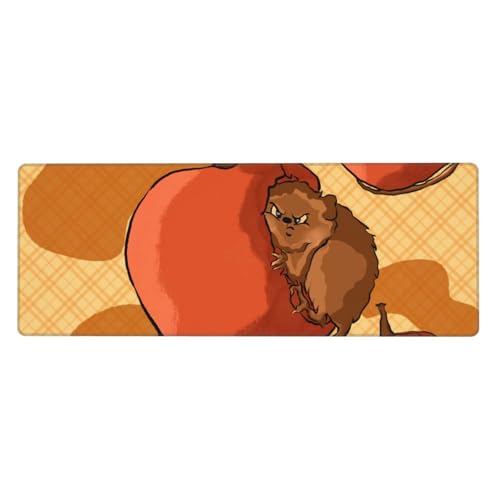 Tapis de souris de jeu hamster large pour éviter de glisser sur le bureau