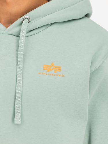 Alpha Industries Basic SL Hoodie sweat vert frost taille S homme - 6