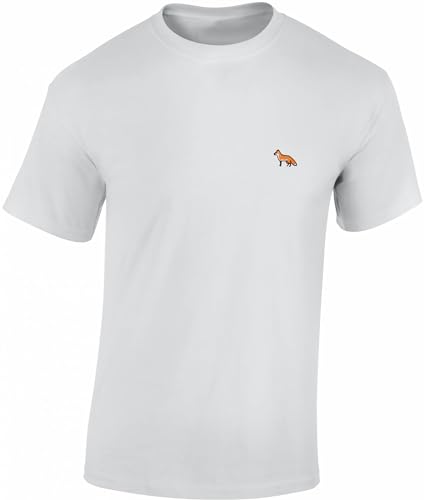Camiseta de cazador para hombre - zorro bordado - regalo para cazadores - camiseta de caza para...
