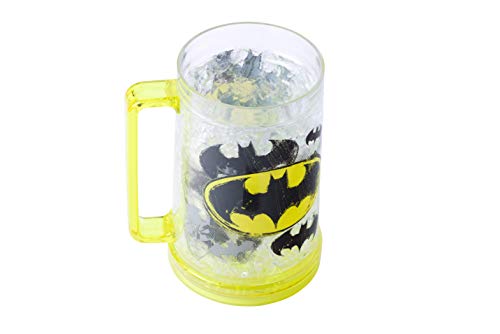 Silver Buffalo Dc Comics Batman Logos Freeze Gel Mug Drinking Stein, 16 Oz #TOP1