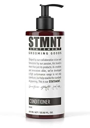STMNT Grooming Goods Conditioner, 22.8 oz | Softens Hair | Restores Shine | Moisturizing Formula w/Activated Charcoal & Menthol | All Hair Types