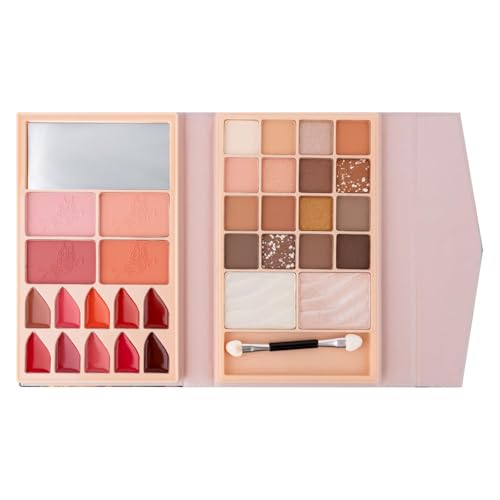 Paleta de sombras de ojos Conceal Contour - Fórmula resistente al agua y mezclable, juego de maquillaje de sombra de ojos | Set de sombras de ojos profesionales con tonos atrevidos y neutros, ideal pa