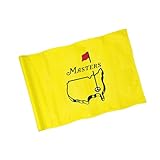 COGOLFING Golf Flag with Tube, Double-Side Printed Augusta National Flag, 420D Nylon Golf Pin Flags, Putting Green Flags for Golf Course Driving Range Collection, 14' H x 20' L, Yellow